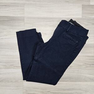 BANANA REPUBLIC Womens Navy Blue Jackson Fit Tapered Leg Chino Pants Size 10